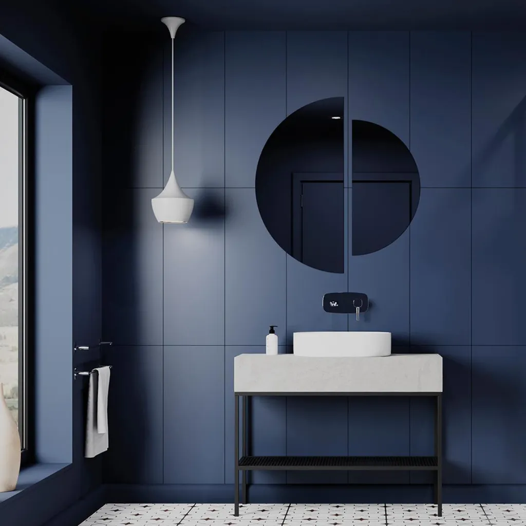 Porte-serviettes de bain noir 61 cm pour optimiser l'espace mural - 3