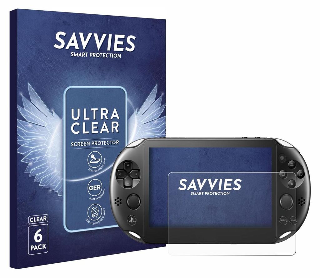 6x Für Sony Playstation PS Vita Slim Schutzfolie Savvies Displayschutz Display Schutz Folie Klar Transparent