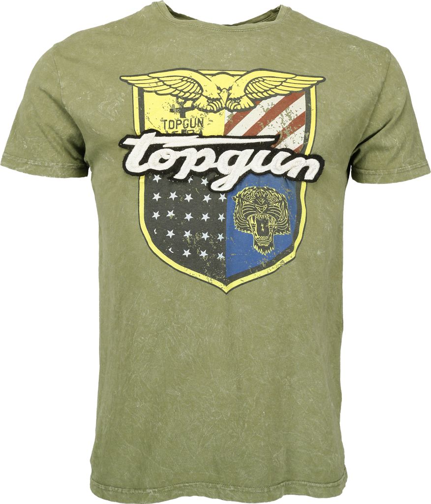 Top Gun T-Shirt Insignia TG20191064 Herren olive S