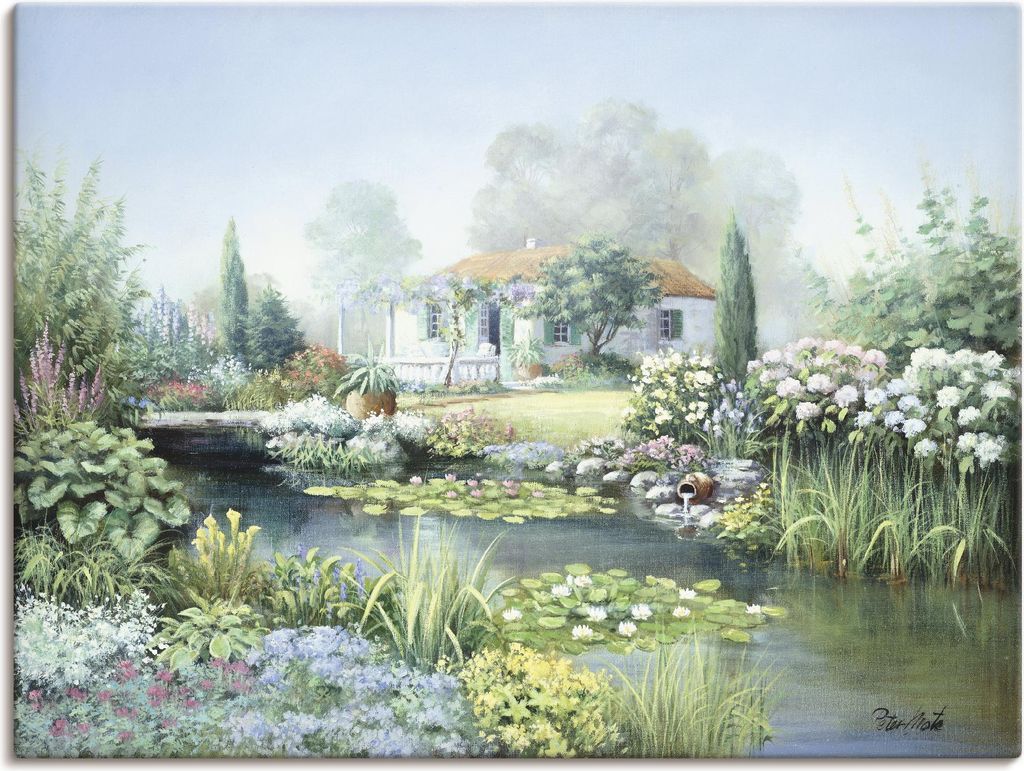 ARTland Leinwandbild Schatzgarten Größe: 120x90 cm