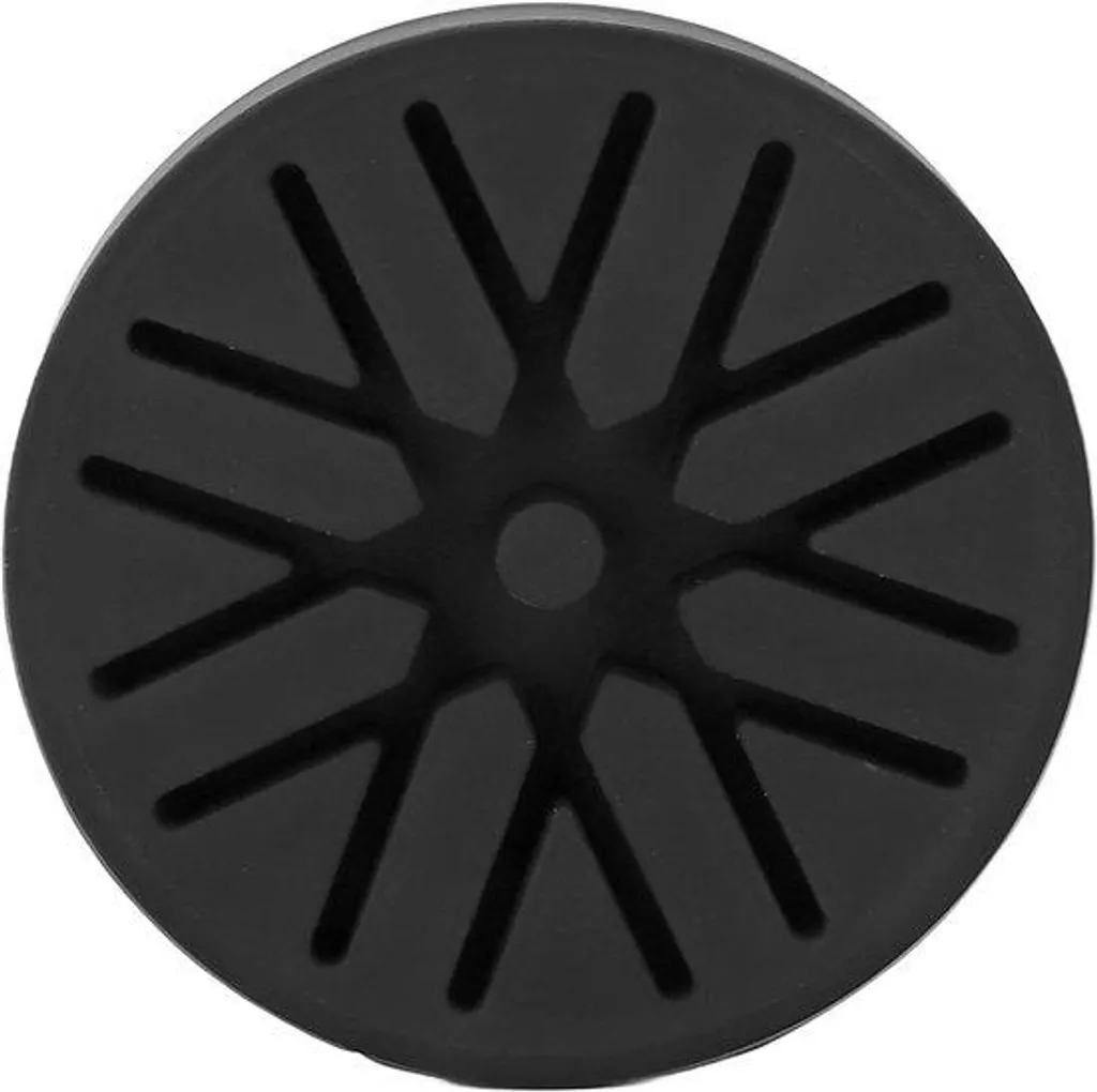 Station de tassage café en silicone - Support porte-filtre universel noir