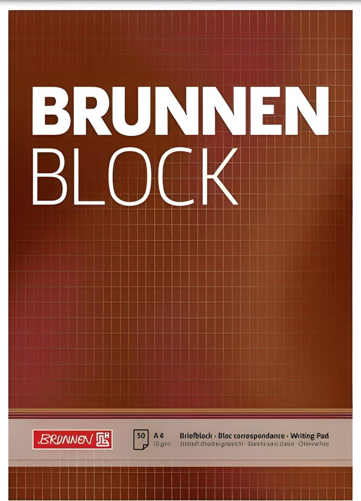 BRUNNEN Briefblock A4 70g rautiert 1052729 Produktbild 