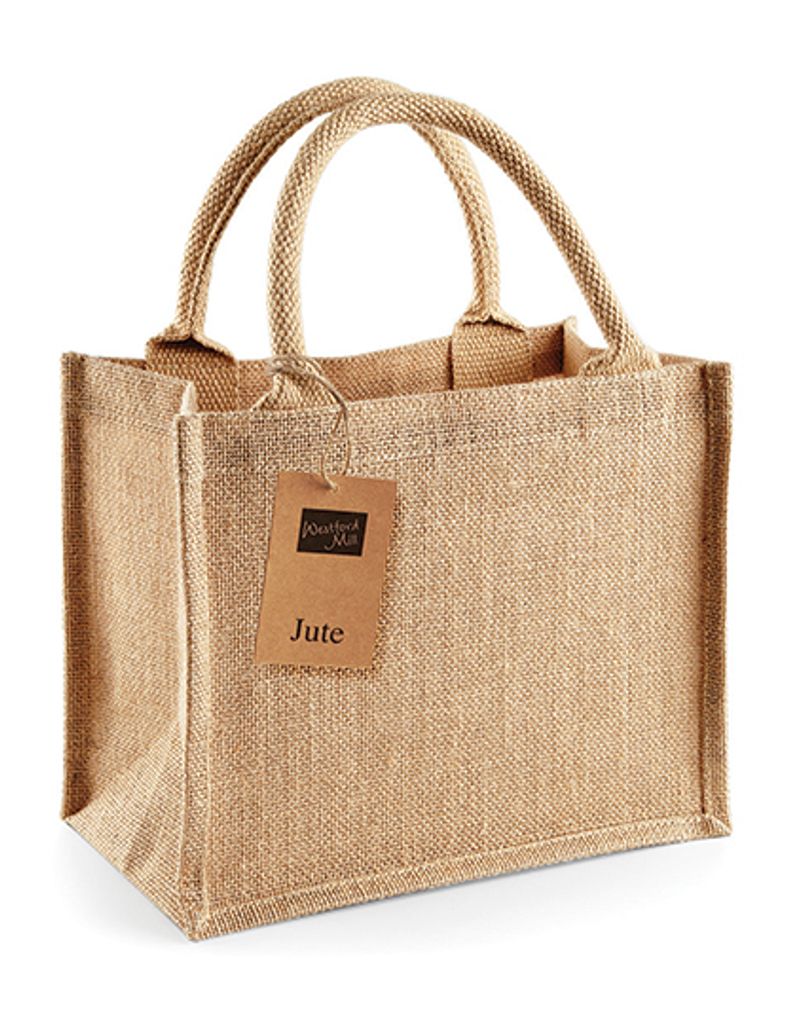 Westford Mill W412 | Jute Mini Gift Bag 26 x 22 x 14 cm - Produktbild 