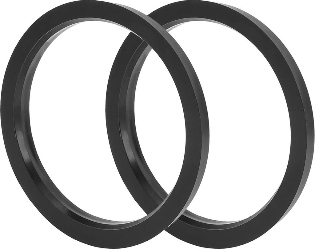 Autofelgen-Naben-Zentrierringe Langlebige Räderzentrumswelle Stoßdämpfende Nabenringe Schwarz 2 Stück OD 110,1 mm bis ID 95,1 mm Kunststoff