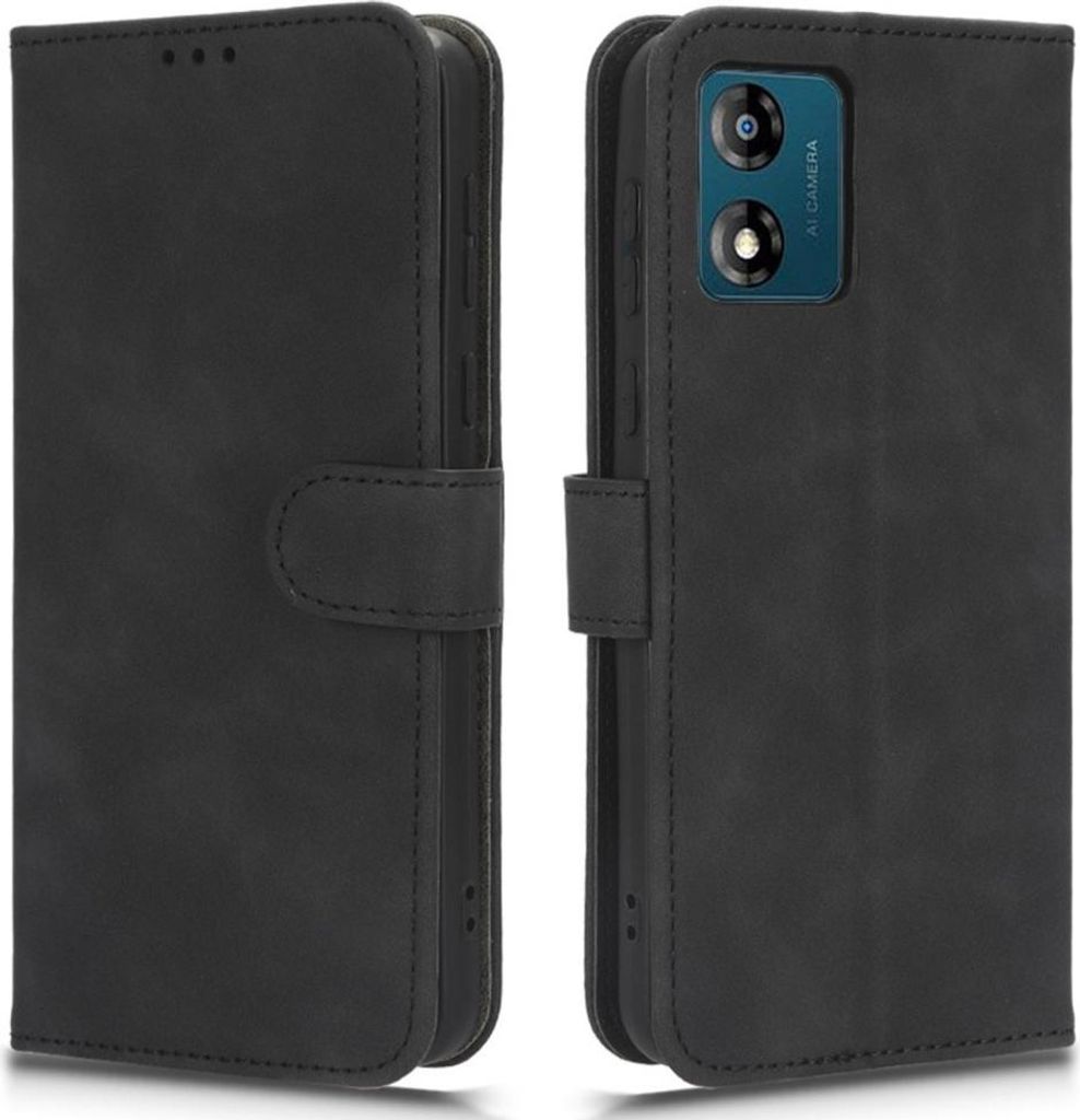 Motorola Moto E13 Hülle - Coverup Klapphülle - Schwarz