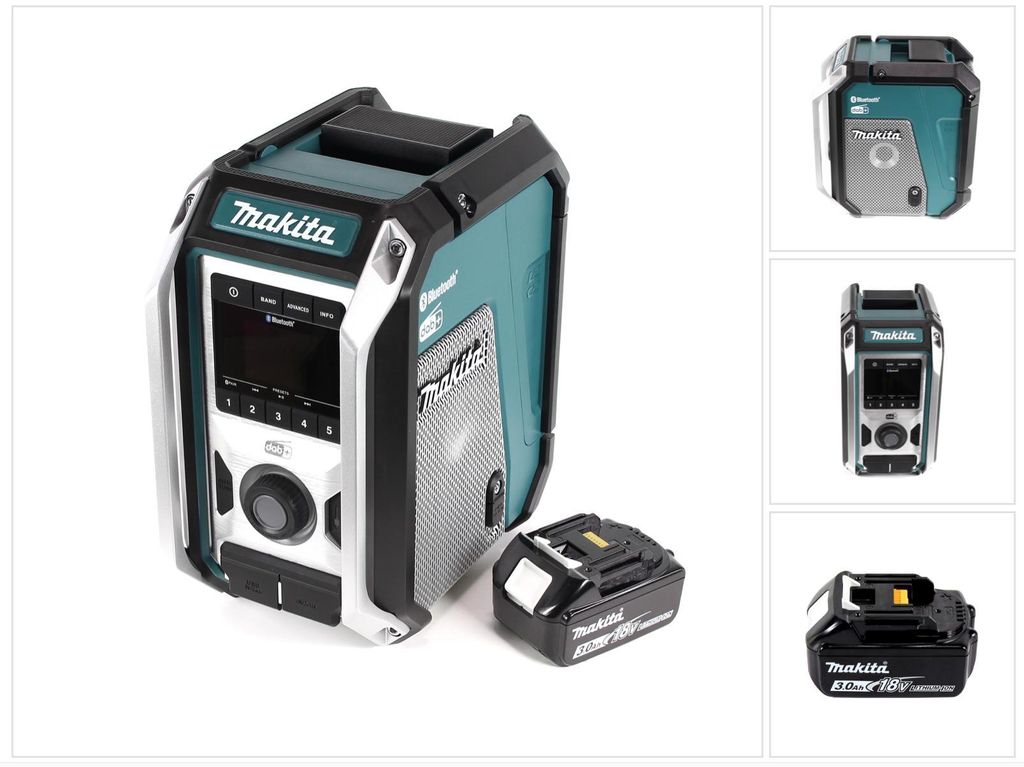 Makita DMR 115 F1 – radio budowlane z akumulatorem 12 V – Zdjęcie produktu 
