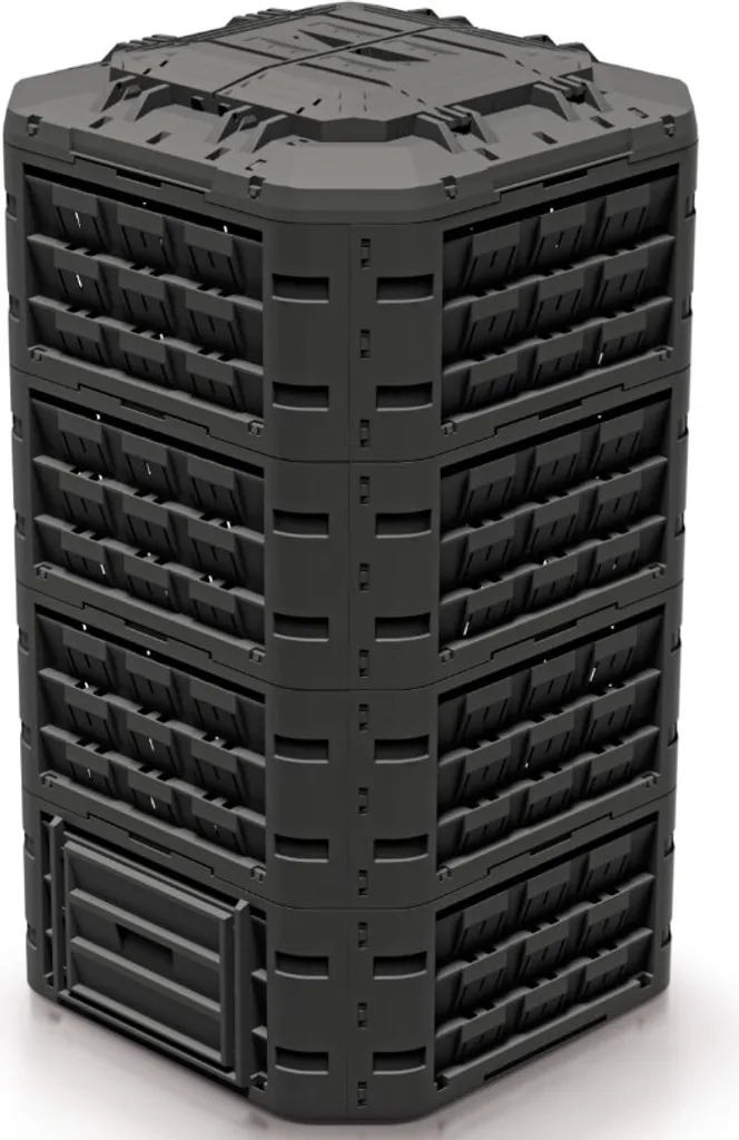 Composteur anti-odeurs Compogreen Vario noir IKST1250C pour biodéchets