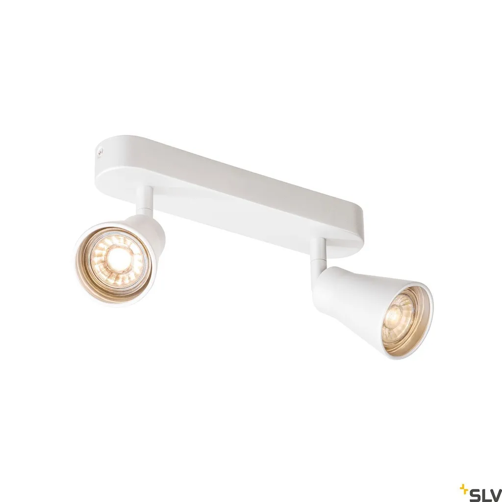 Projecteur Avo CW inclinable 90° et orientable 320° blanc 2 flammes