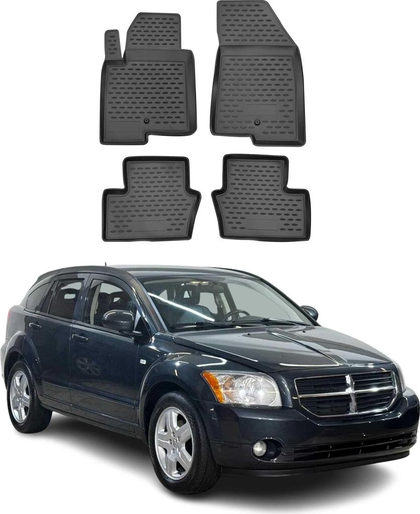 2007-2012 Dodge Caliber tappetini TPE nero 4 pz Immagine del prodotto 