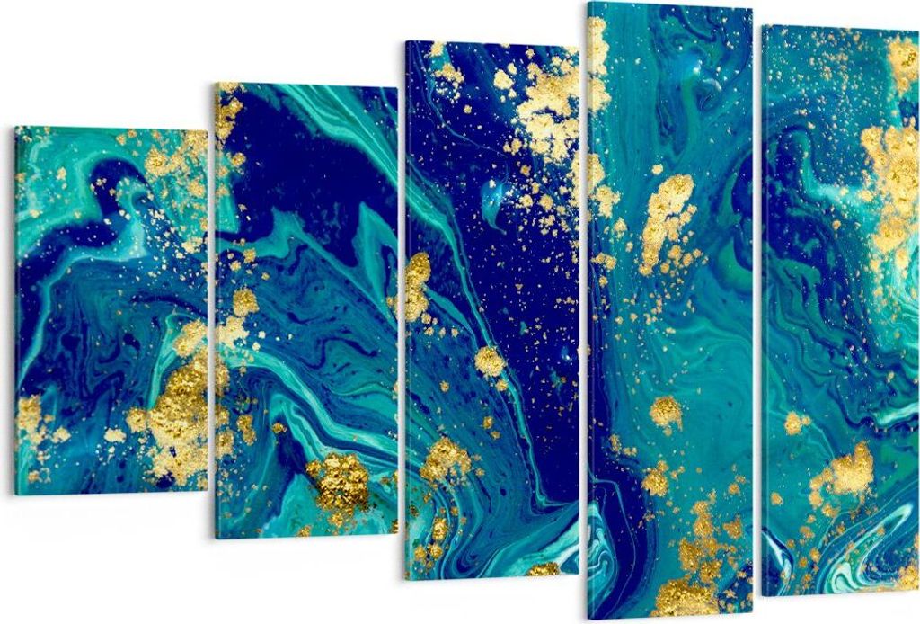 Bild auf Leinwand - Leinwandbild - Abstraktion modern - 150x100cm - Wand Bild - Wanddeko - Leinwanddruck - Bilder - Kunstdruck - Wanddekoration - L...