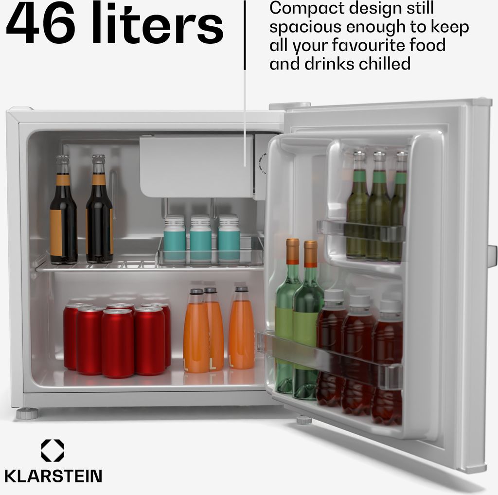 KlarsteinIrene Mini lodówka, styl retro, 46 l, poziom Zdjęcie produktu 