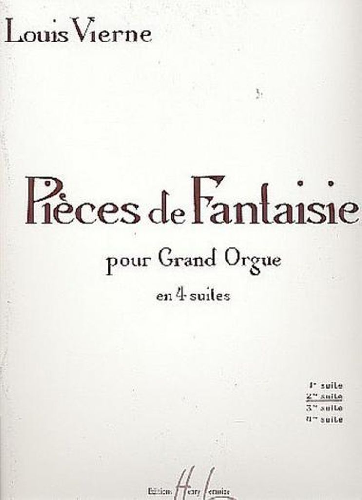 Pièces de fantaisie op.53 vol.2pour orgue