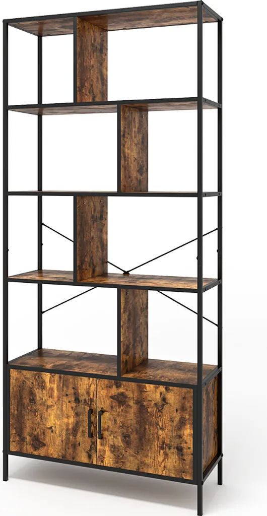 Paravent en bois et métal Vicco Fyrk 80x180cm avec portes de rangement