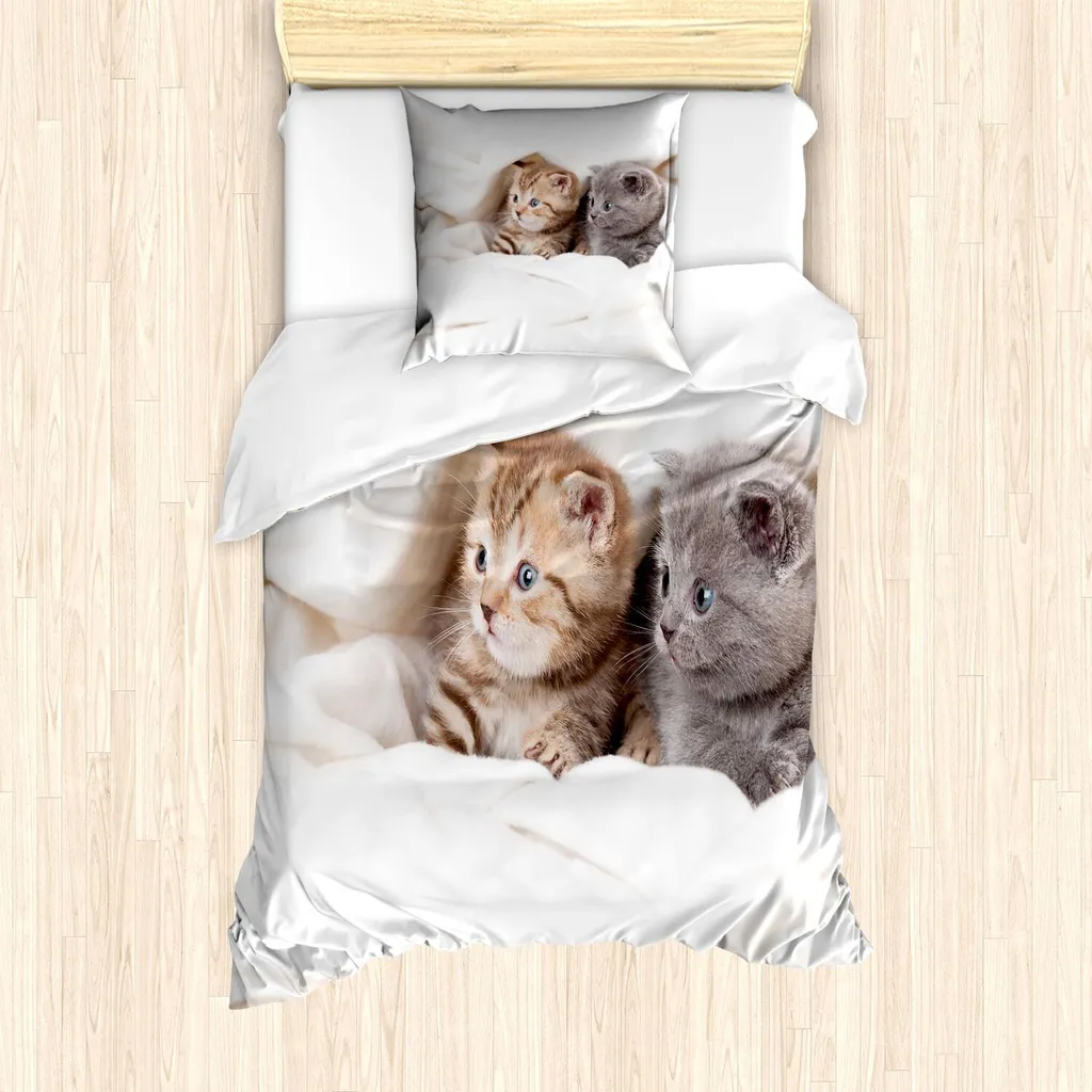 Copripiumino ABAKUHAUS 135x200 Stampa Digitale Gatti Scottish Fold
