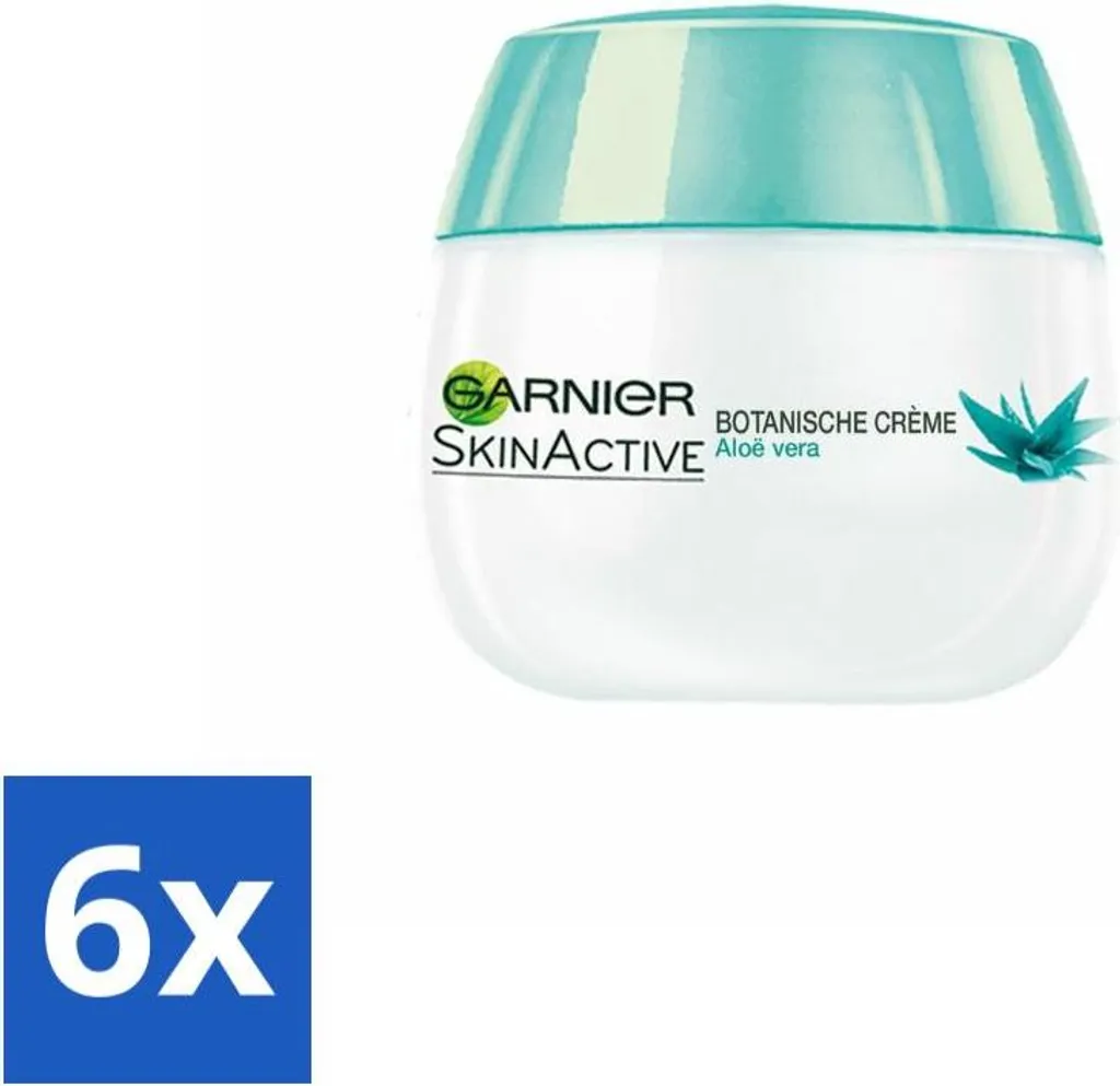 Garnier Crema Giorno Botanica Aloe Vera 50ml x6 - Idratazione Intensa