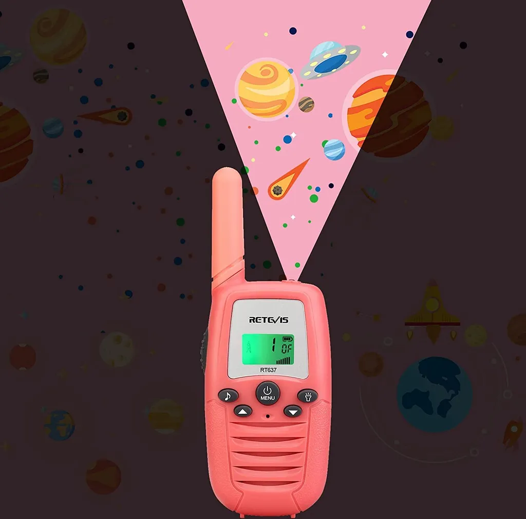 Walkie Talkie Retevis RT637 Rosa: Comunicazione Sicura per Piccole Esploratrici - 4