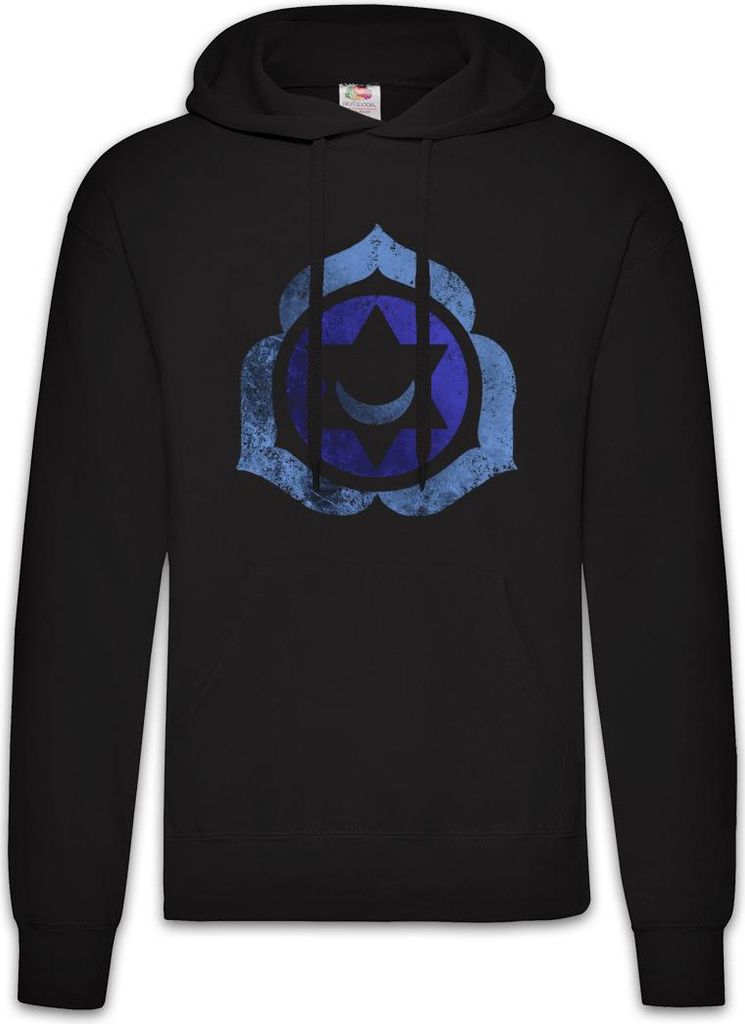Urban Backwoods Chakra Thymus, Herren Hoodie, Farbe: Schwarz, Größe: L