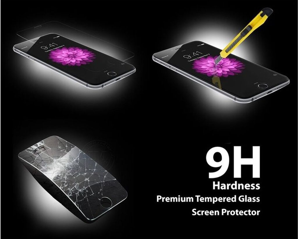 3x iPhone 6 Plus / 6S Plus Panzerglas Handy Panzerglasfolie 9H Display Schutzfolie