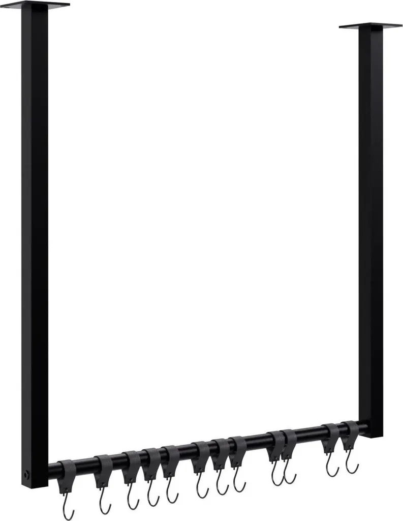 Appendiabiti con ganci - Appendiabiti - Montaggio a soffitto, robusto, capacità di carico di 50 kg