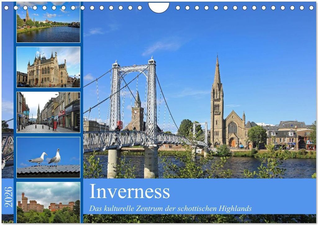 Inverness (Wandkalender 2026 DIN A4 quer), CALVENDO Monatskalender