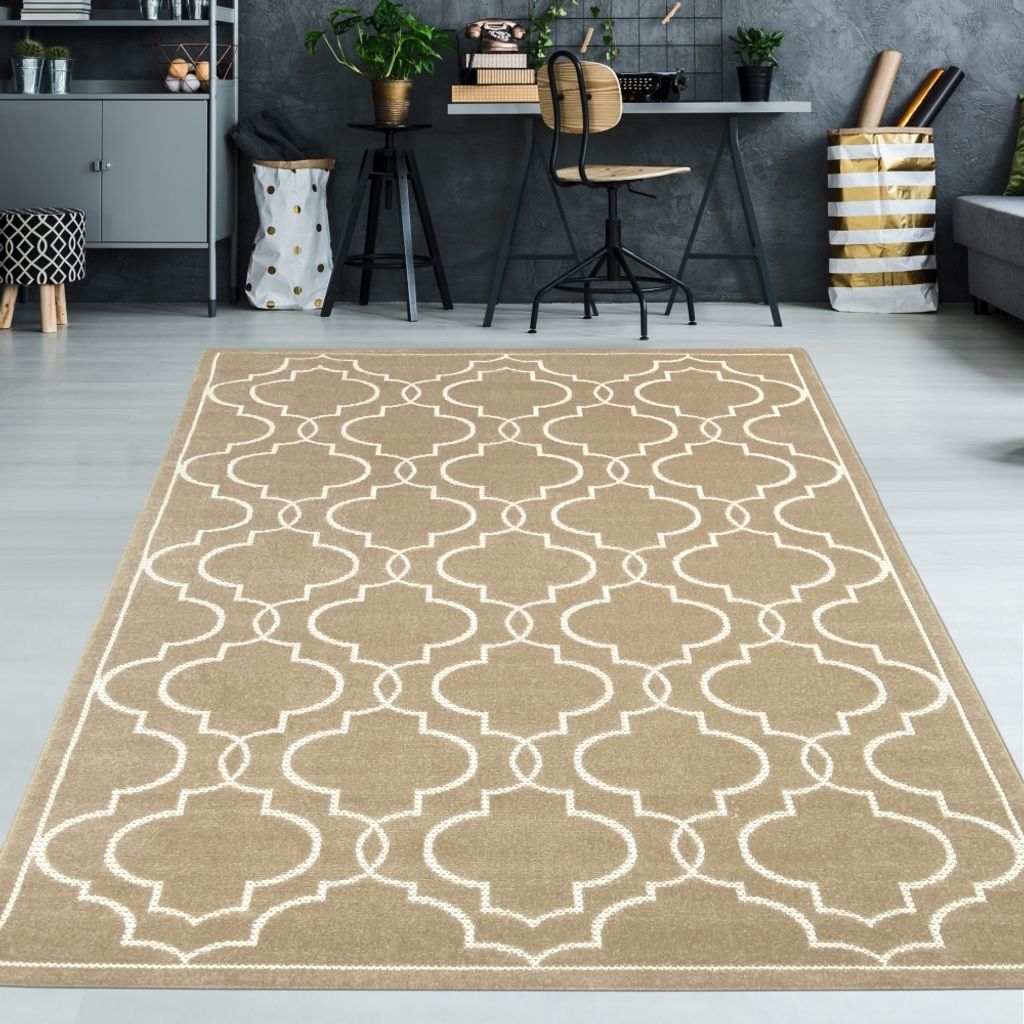 In- & Outdoor Teppich warme Farben - beige Größe - 120 x 170 cm