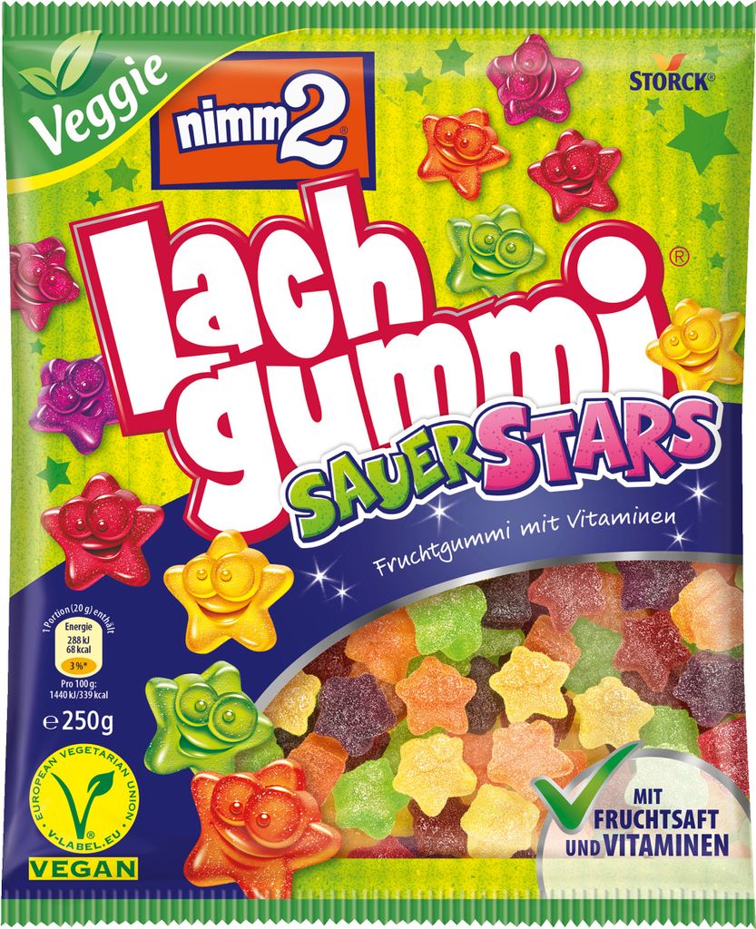 Storck Nimm2 Lachgummi Sauer Stars guma owocowa z Zdjęcie produktu 