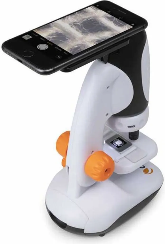 Adaptateur Microscope Smartphone Celestron Transparent avec Prise EU - 4
