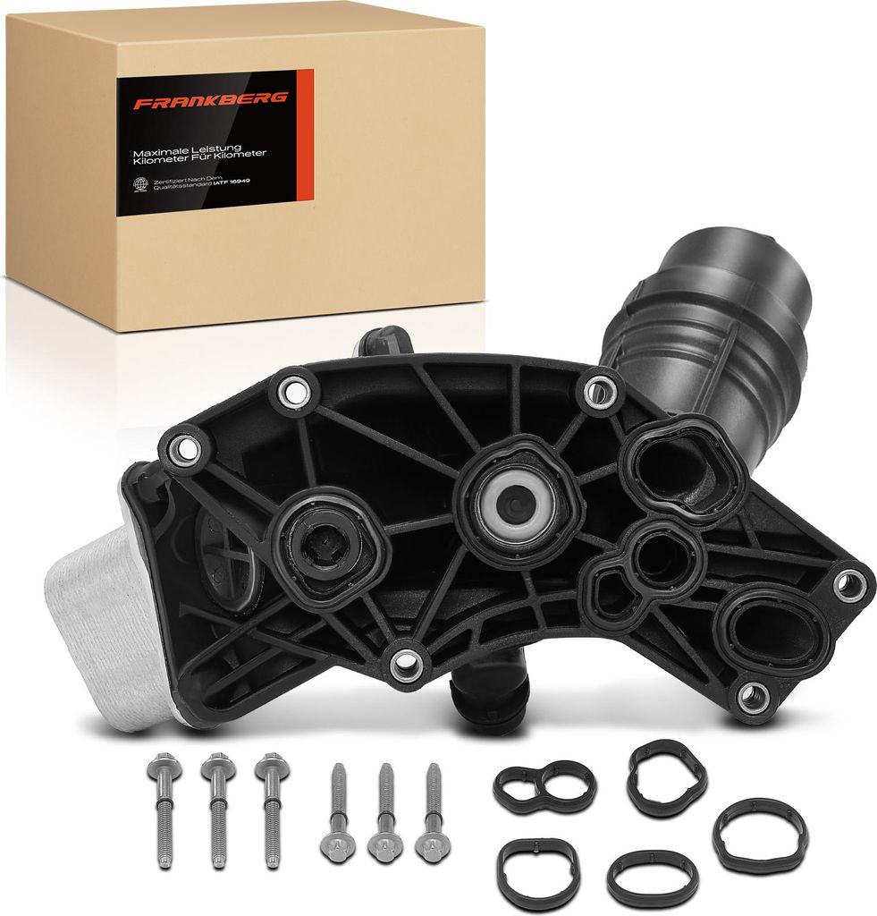 Frankberg 1x Ölkühler+Ölfilter für BMW F30 F80 F31 G21 G81 F20 F21 F90 G30 G31 G11 G12 G05 G06