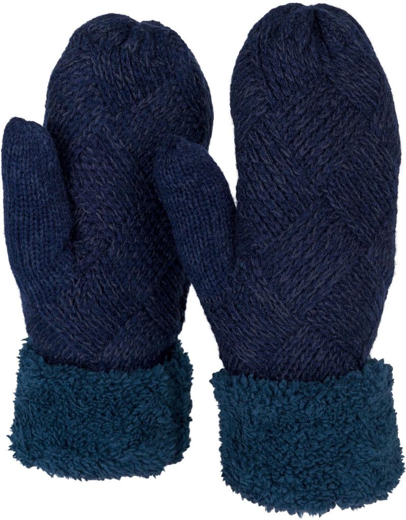 styleBREAKER Damen warme Winter Strick Fäustlinge, Produktbild 