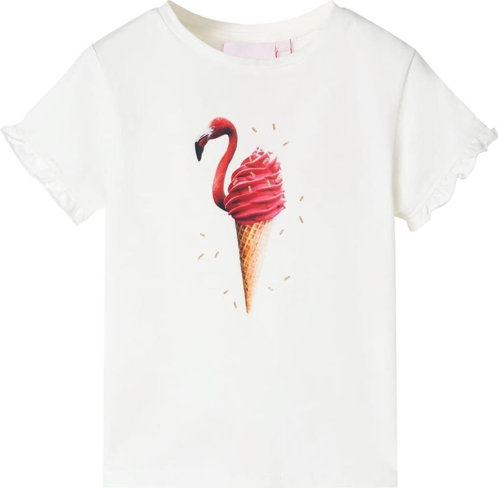 Kinder-T-Shirt Ecru 104