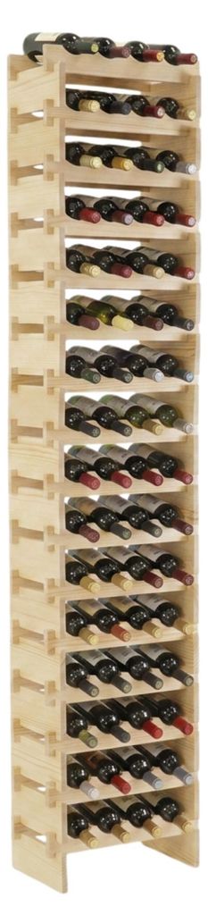 Weinregal NAVARRA aus Holz | HxBxT 219x46x28cm | 64 Produktbild 