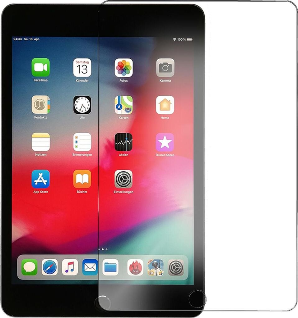 Conie Tablet Glasfolie für iPad Mini 5 2019 Displayschutz Panzer Folie Premium Glas Schutzfolie Set Blasenfrei