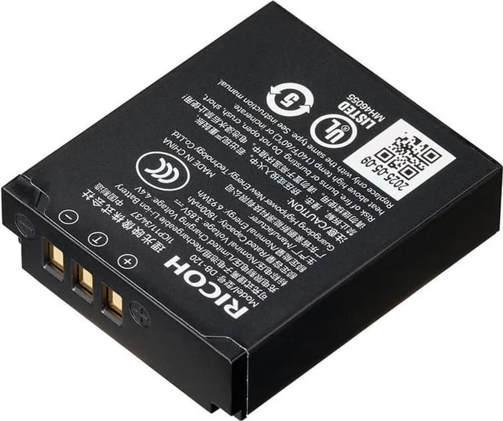 Batterie de Rechange DB-120 pour Ricoh GR IV Idéale Voyage et Photo de Rue