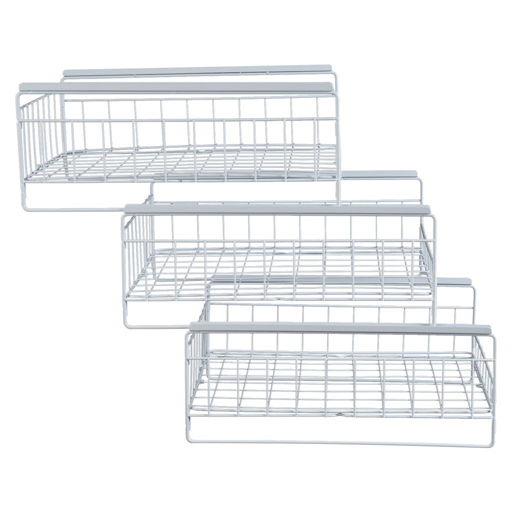 Küchenschubladen Ausziehbares Regal 33.5*43*51cm Weiß Produktbild 5