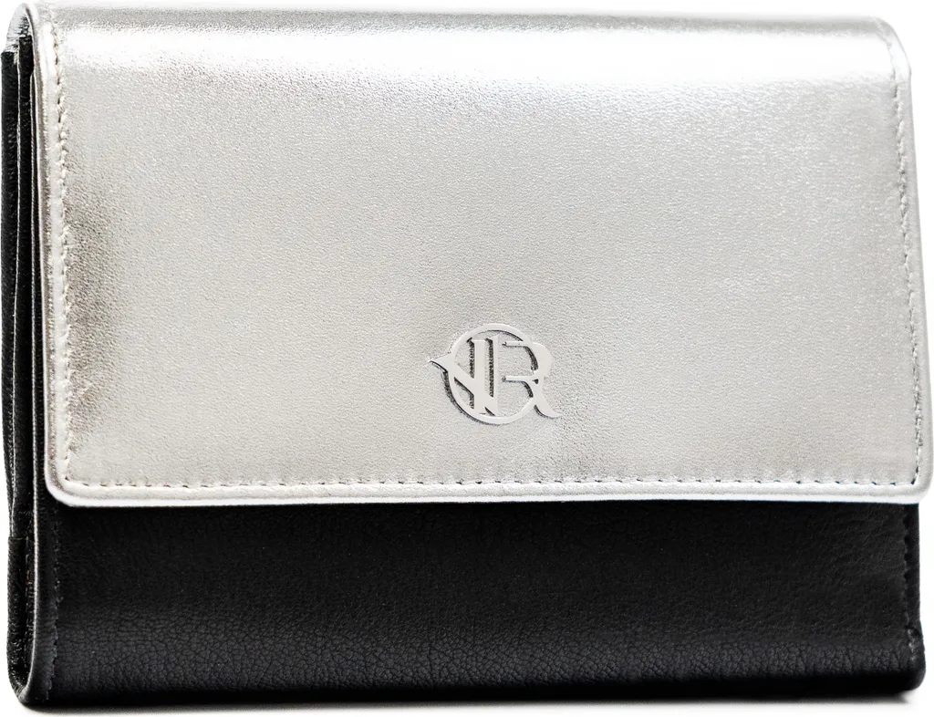 Rovicky RV3412SLA73524: Portafoglio Donna RFID in Pelle Seta Siver