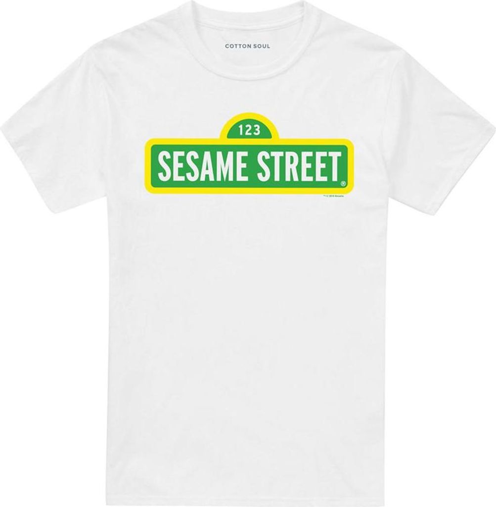 Sesame Street - T-Shirt für Herren/Damen Uni TV20740 (XL) (Weiß)
