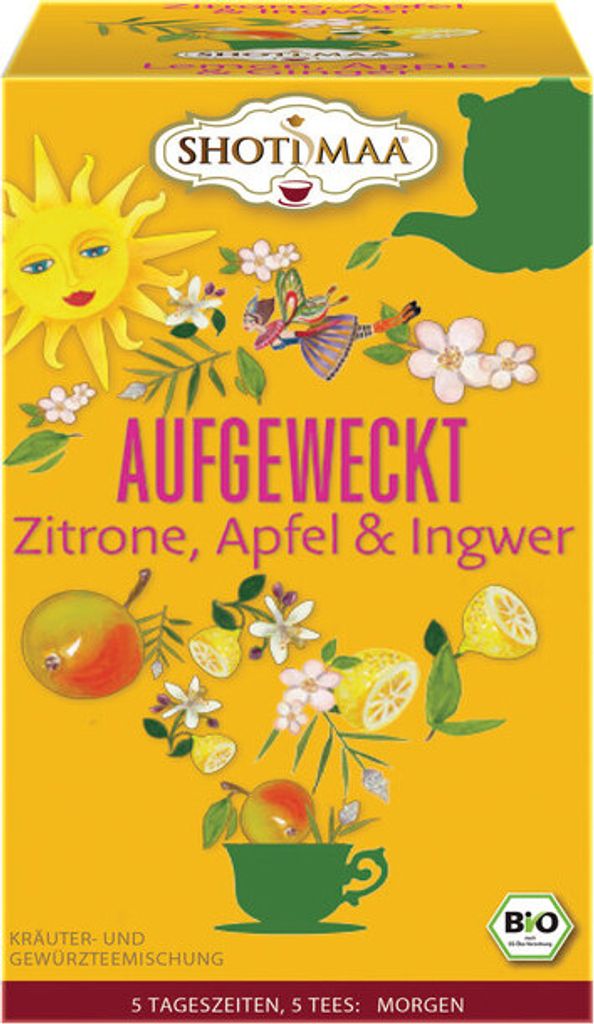 Shoti Maa - Aufgeweckt - Zitrone, Apfel & Ingwer - 16x2g