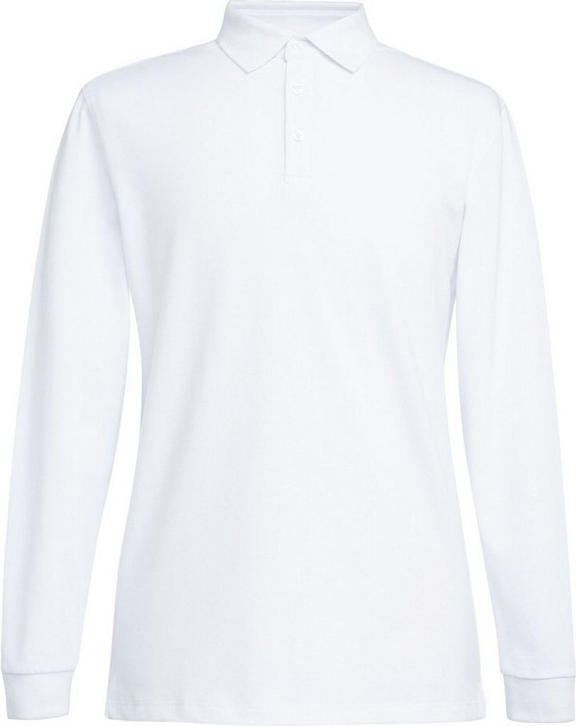 Brook Taverner - "Frederick" Poloshirt für Herren Langärmlig PC5850 (S) (Weiß)