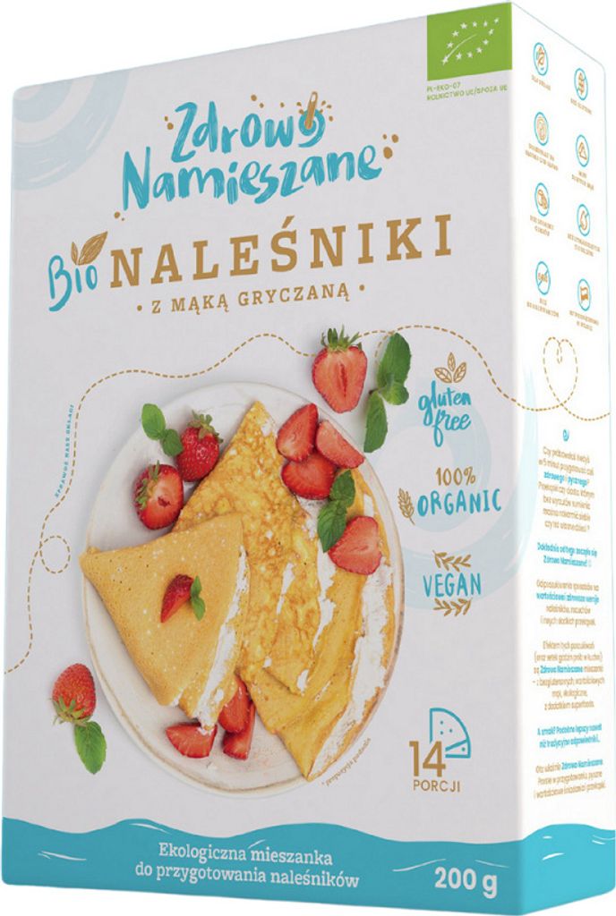 GLUTENFREIE -PFANNKUCHENMISCHUNG MIT BUCHWEIZENMEHL 200 g – Produktbild 
