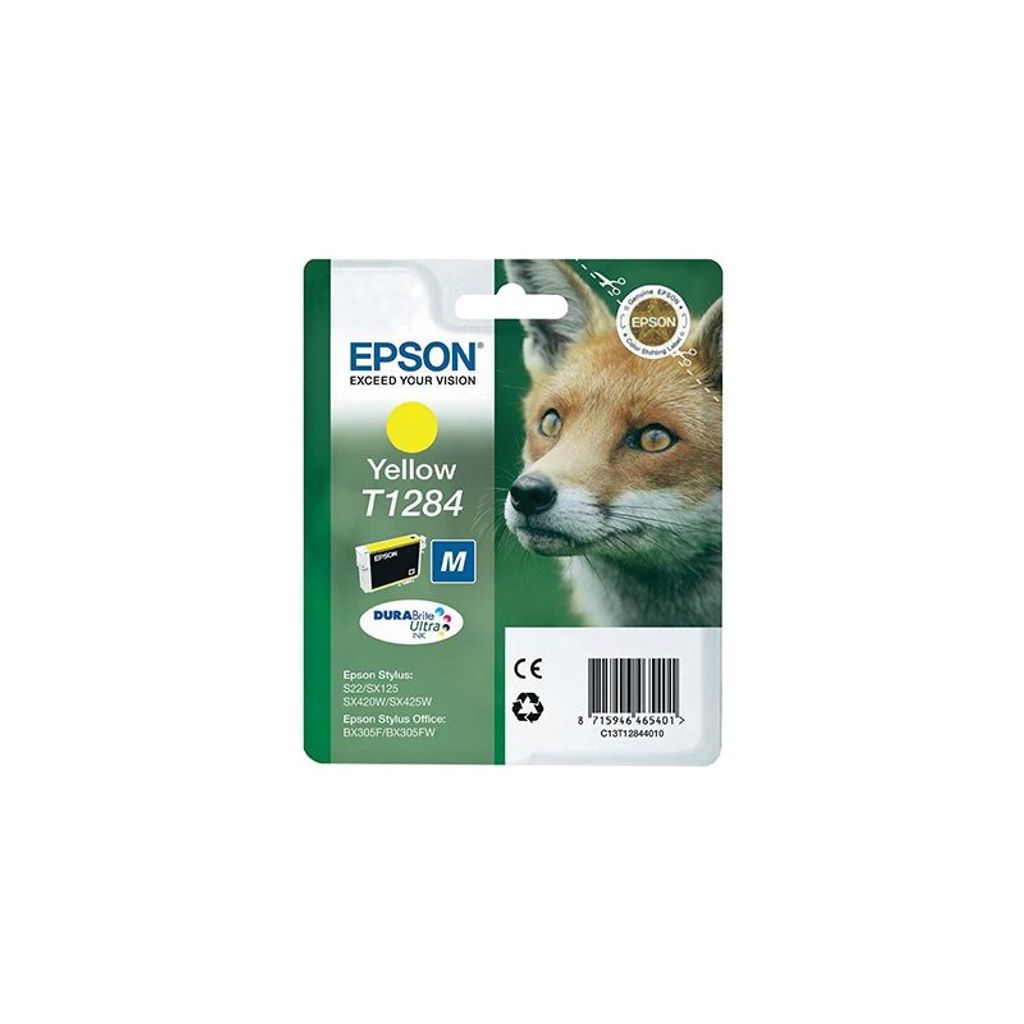 Epson Fox Tintenpatrone Yellow T1284 DURABrite Ultra Ink, Produktbild 