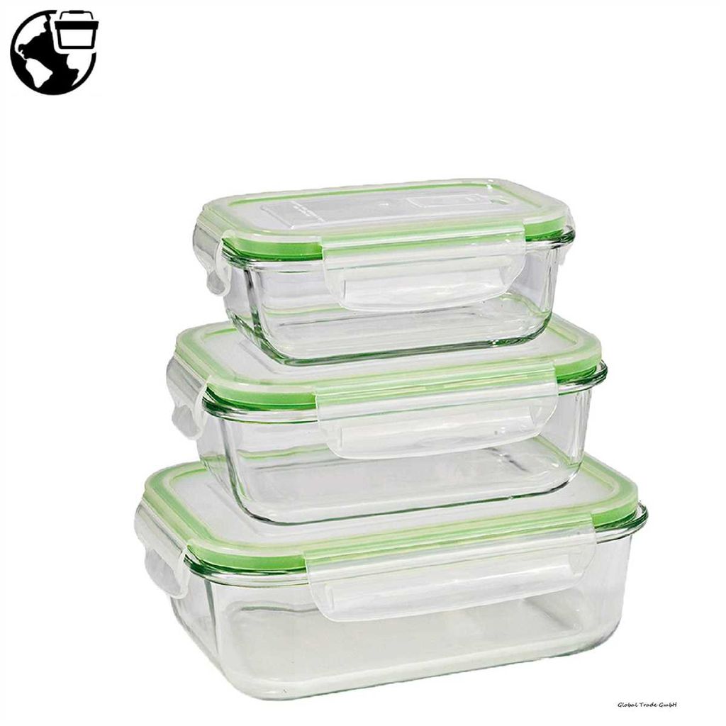 GOURMETmaxx Glas Frischhaltedosen Klick-it 4er Set geeignet Produktbild 10