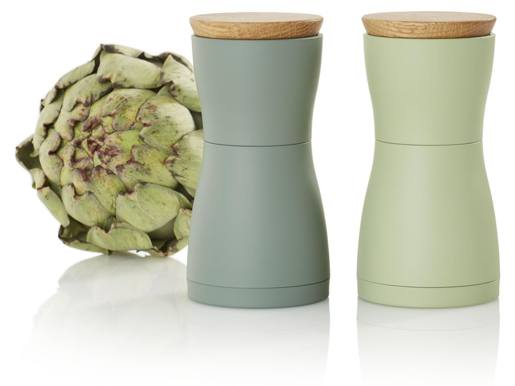 AdHoc Set Pfeffer- und Salzmühle Twin, dark green&light Produktbild 