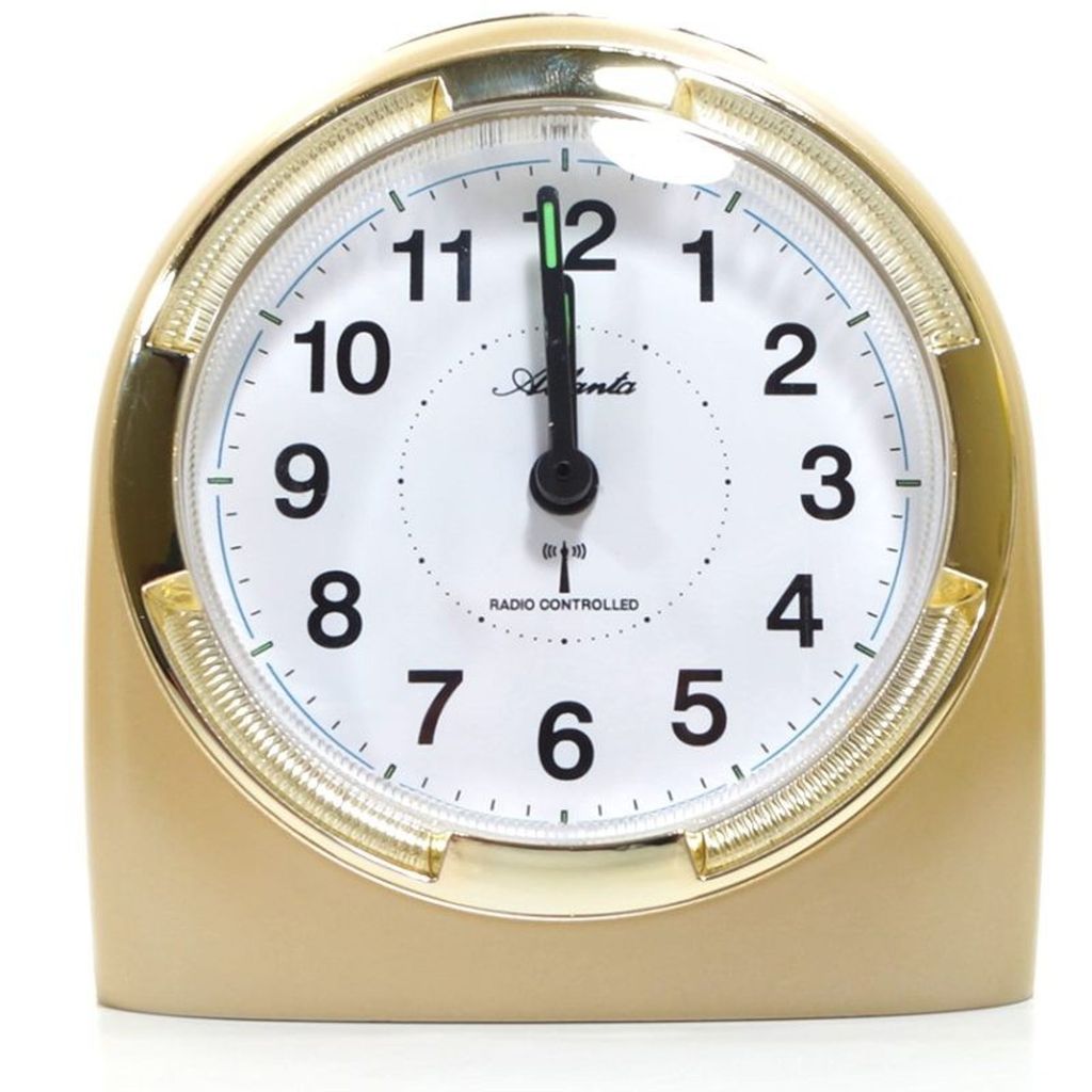 Atlanta 1404/9 Wecker Funk Funkwecker analog golden mit Produktbild 