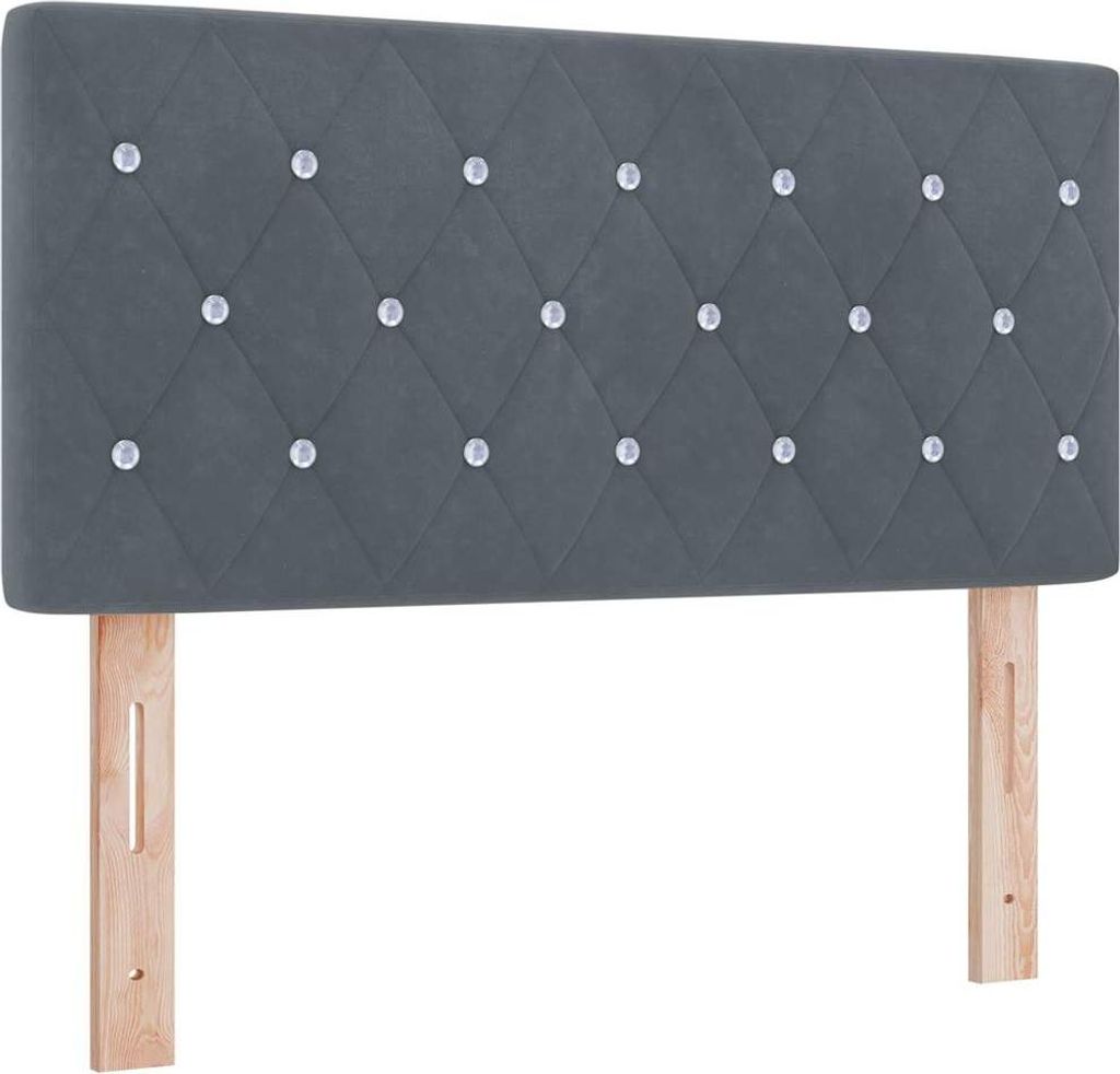 Kopfteil Dunkelgrau 100 cm Samt