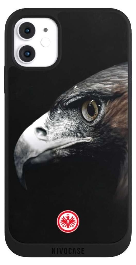NIVOCASE Handyhülle für Apple iPhone 11 Hülle NIVOpure Case Schwarz Europameisterschaft Eintracht Frankfurt Offizielles Lizenzprodukt