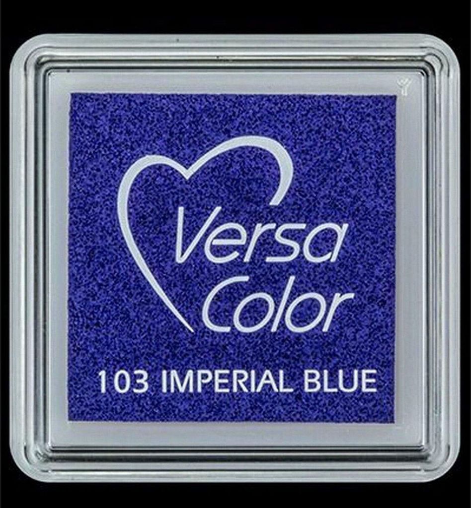 TSUKINEKO - Pigment Stempelkissen - Versa Color small 2,5 x 2,5 cm - Imperial Blue