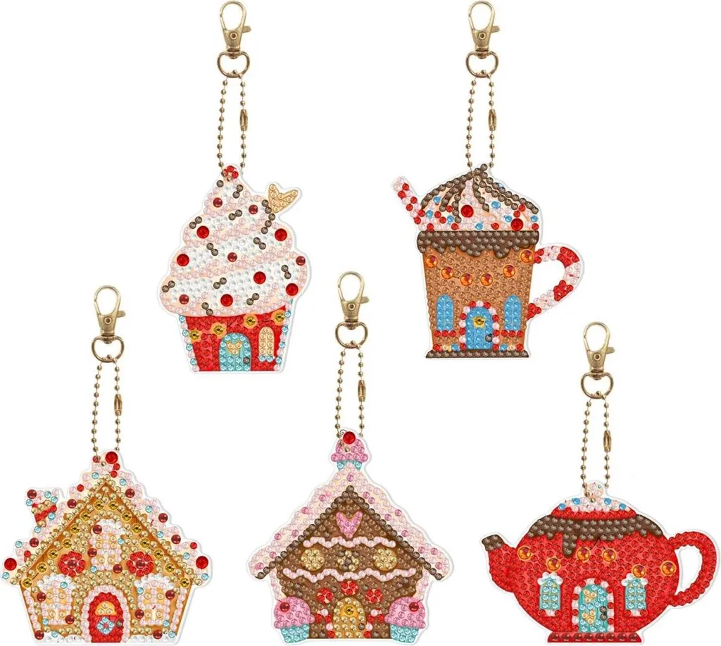 Set Portachiavi Diamond Painting Invernale - Design Esclusivo 5D