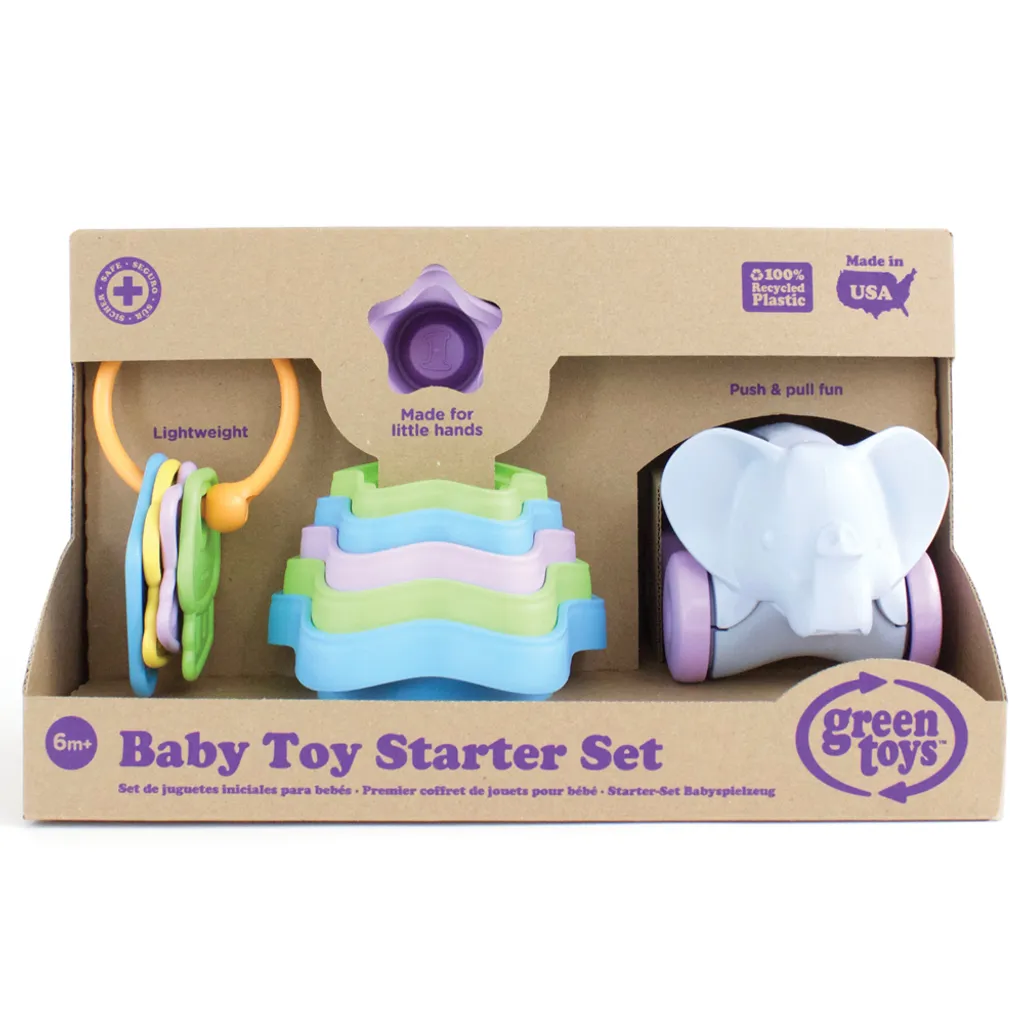 Coffret cadeau bébé Green Toys - Set de démarrage 3 jouets d'éveil durables