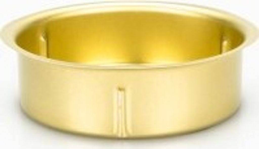 Teelichthalter in Gold, Größe frei wählbar mit Ø zwischen 40 und 70mm | Teelichttüllen, Größe:Ø 60 mm | 50 Stück