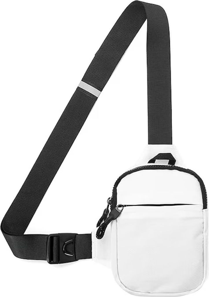 ASKSA Sling Chest Crossbody Bag Wasserdicht Schultertasche Crossbody Bag Backpack fuer Maenner und Frauen die Outdoor-Sportarten wandern,Weiss